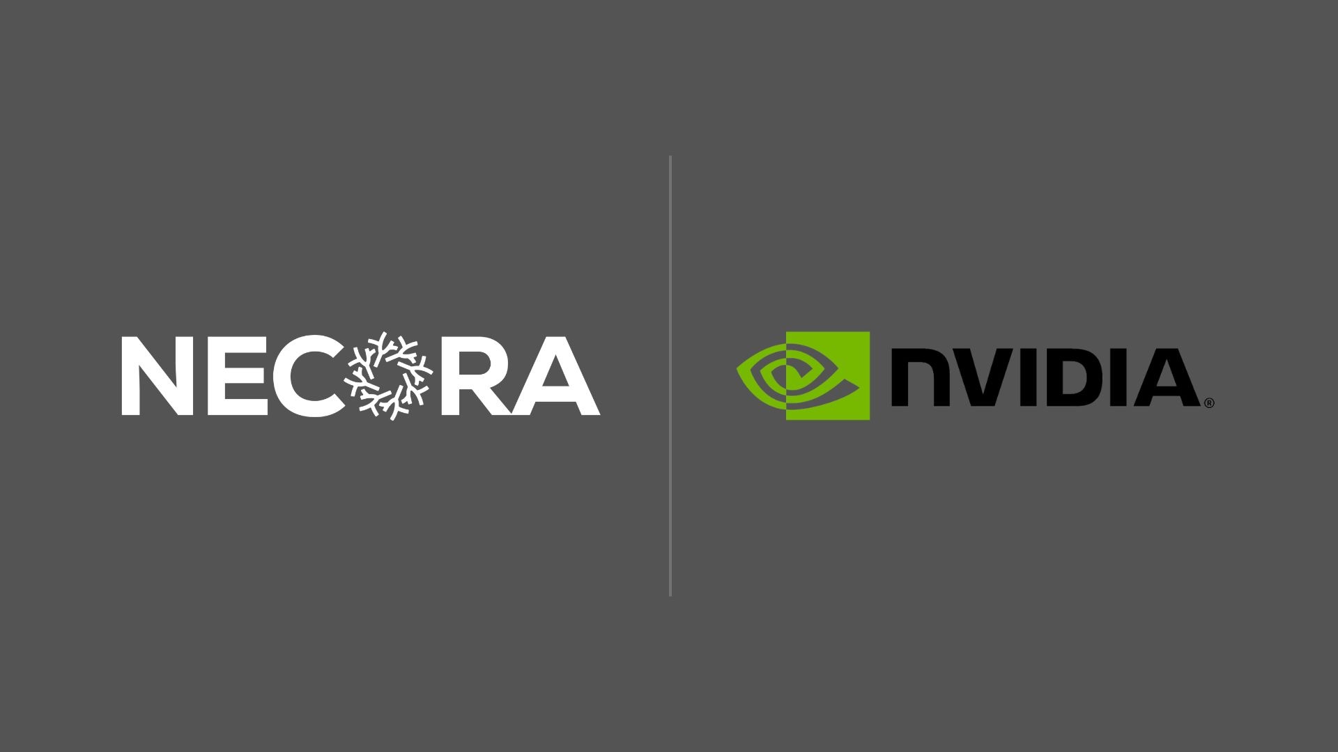 Necora and NVIDIA logos paired with a divider rule.